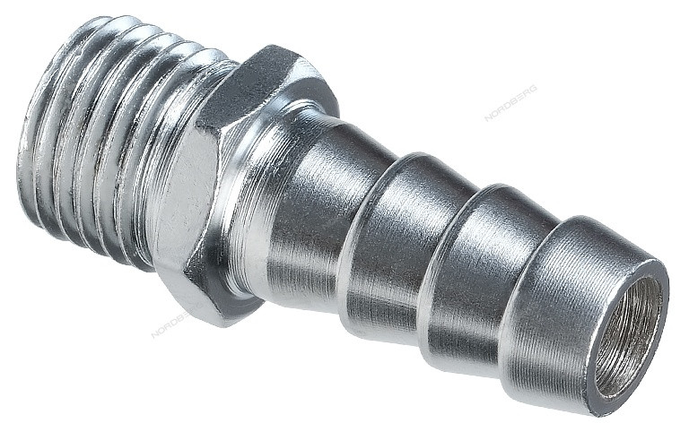 Переходник NORDBERG NPS10 (M1/4" - елочка Ø 10 мм)