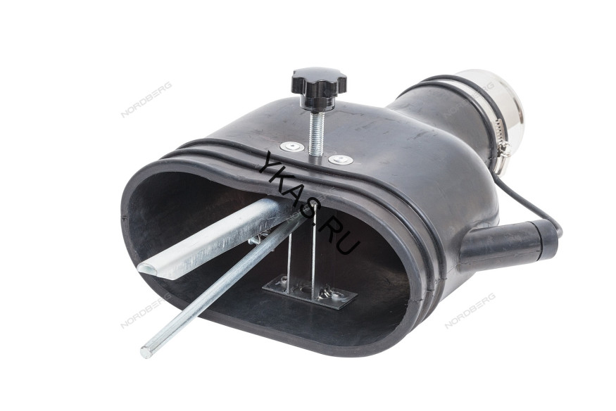 Насадка резиновая овальная с внутренней фиксацией на шланг NORDBERG AN075DP (D=75 мм) 