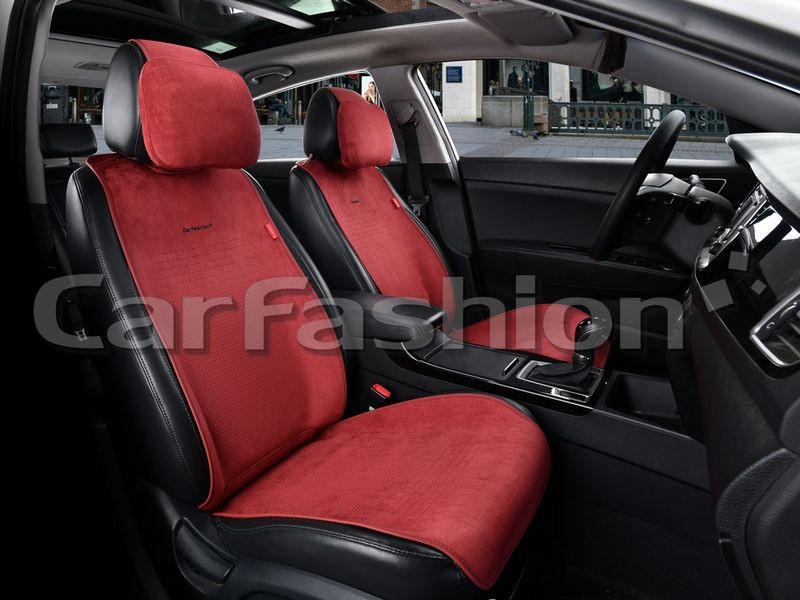 Накидки Фронт  «PRESTIGE FRONT»  Красный/Красный (искуственная замша/экокожа)