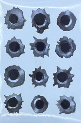 Наклейка  Пулевое отверстие №6  R458-6  21x30см