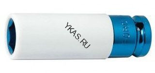 FORSAGE. Торц. головка ударная  глубокая 1/2", 22мм 6гр., L=85мм (для литых дисков с защитн.кожухом)