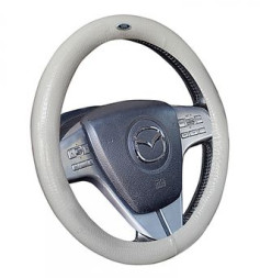 Оплетка на руль   H&amp;R  ALLIGATOR - М, Белый