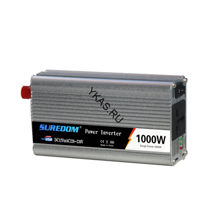 Преобраз. напряжения  Carlife  24-110V    1000W,  (пиковая 2000W)