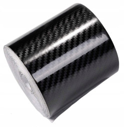 ПОЛОСА!  карбон 5D  Черный  10смx 5м!