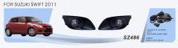 Фары доп.модель Suzuki  Swift 2011-/SZ-486W/эл.проводка