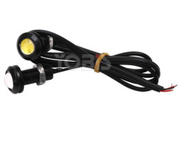 Ходовые огни  SOLAR 1 LED  18*33*18мм  линза , металл, врезные, 2шт черный