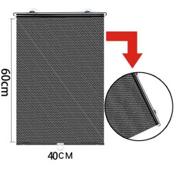 Шторки солнцезащитные на ролете сетка 40х60 см., на присосках 1шт.