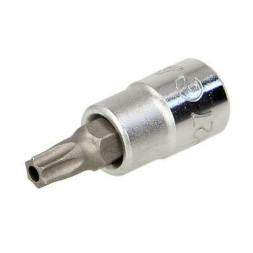 Инструмент HANS. Торцевая головка 1/4" TORX с отверстием T10 короткая L 32mm