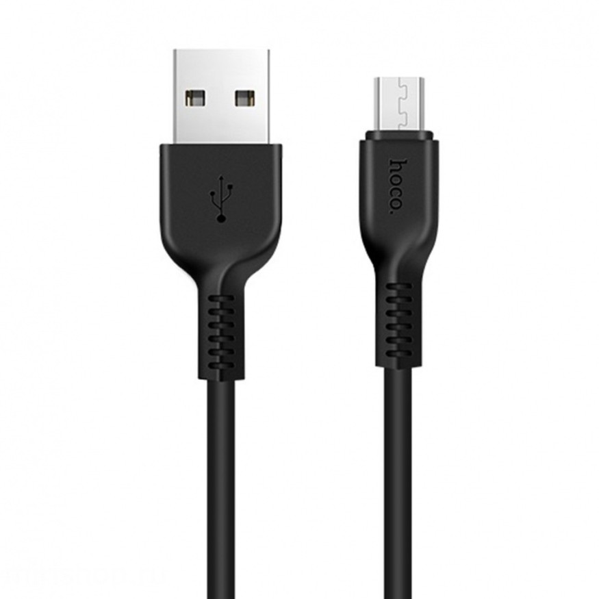 Кабель HOCO  USB - micro USB (1м)  черный X13