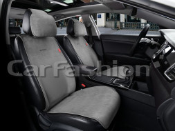 Накидки Фронт  «PRESTIGE FRONT»  Серый/Серый (искуственная замша/экокожа)