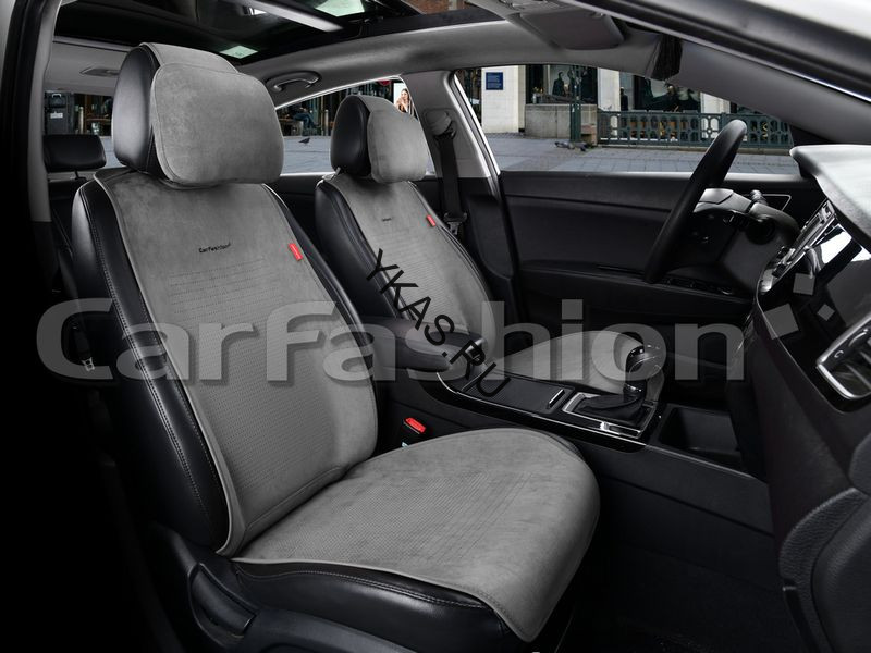 Накидки Фронт  «PRESTIGE FRONT»  Серый/Серый (искуственная замша/экокожа)