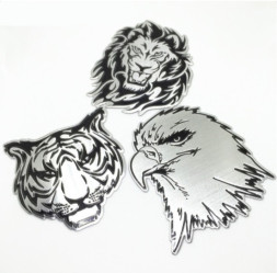 Наклейка 3D   Орел (8x8см)  Металл