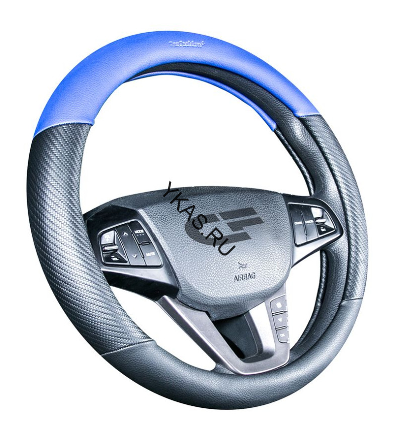 Оплетка на руль   CF  BRUTAL - М, Чёрный/Синий