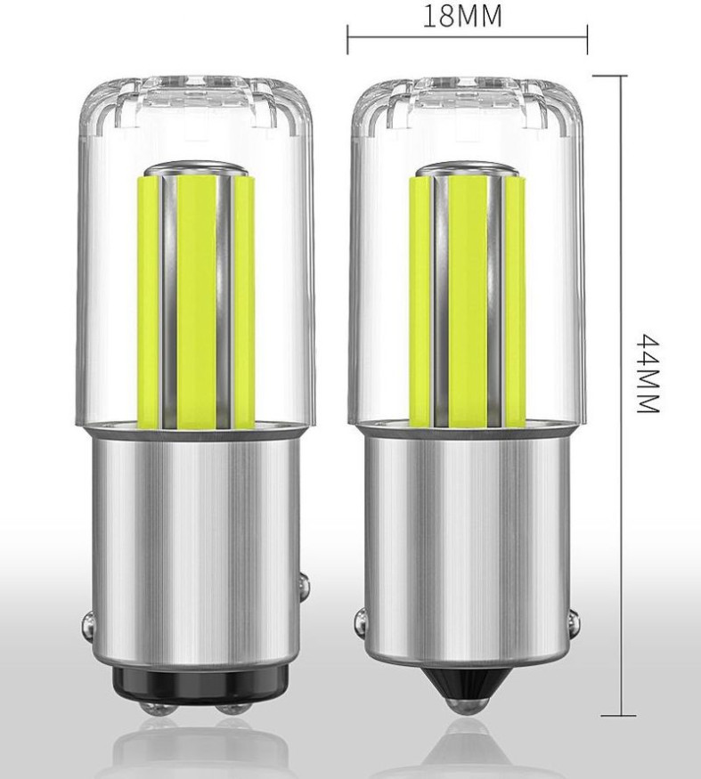 SOLAR  Свет-од  12V  T15   COB  21W   BA15S желтый