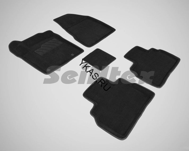 Коврики  Nissan Murano III с 2016г /компл.5шт./осн.резин./ 3D