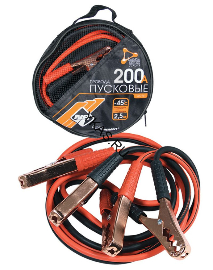 Провода пусковые  200А  "Nova Bright"  2,5м  в сумке