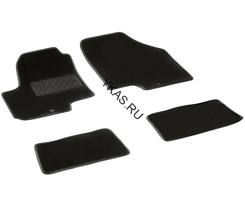 Коврики текстильн. KIA Soul I 2009-2014г./компл.5шт./осн.резин.