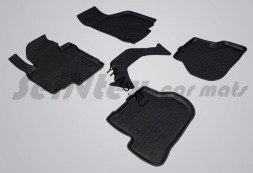 Коврики резиновые   VW Golf V/VI/Jetta/Octavia A5 c 2003-2012г.  БОРТ