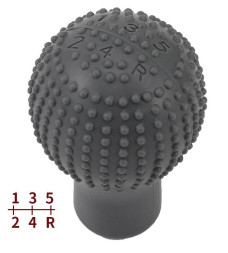 Чехол ручки КПП  силикон  Черный №2 (круглая)