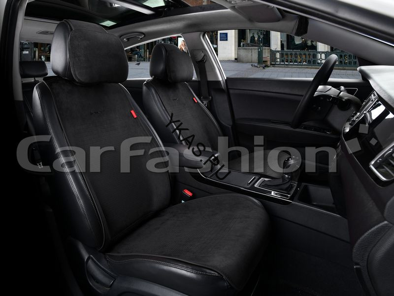 Накидки Фронт  «PRESTIGE FRONT»  Чёрный/Чёрный (искуственная замша/экокожа)