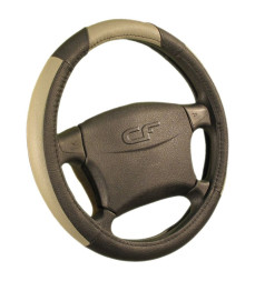 Оплетка на руль CF BUFFALO - М, Чёрный/Серый
