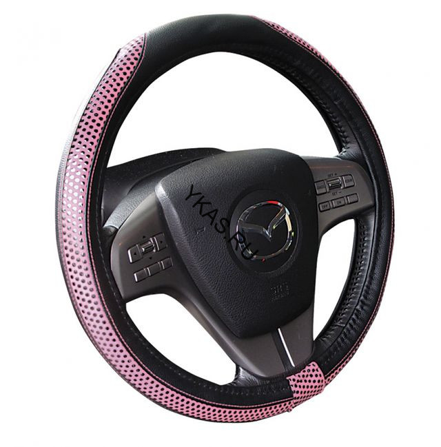 Оплетка на руль   H&amp;R  GUCCY - М,  Розовый