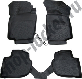 Коврики резиновые   Skoda Rapid с 2013г.-/ Seat Toledo с 2012г  тэп.