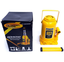 Домкрат гидравл. телескоп 16т. 2х-штоковый  подъем 233-553мм  "DC"