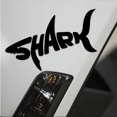 Наклейка  SHARK  15x6,6см Черный