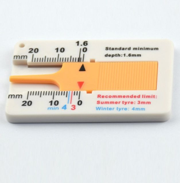 Линейка для измерения глубины протектора  0-20мм  синий