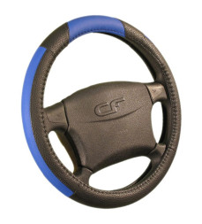 Оплетка на руль CF BUFFALO - М, Чёрный/Синий