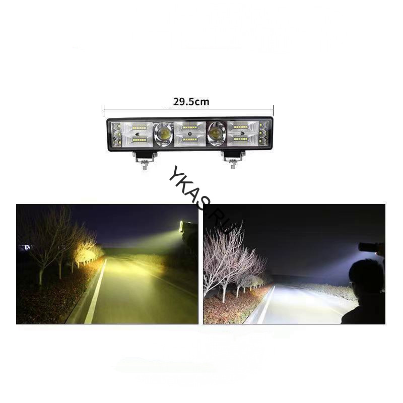 Фара Off Road   ближний + дальный свет (линза)  44 SMD , 136W, 30*6см