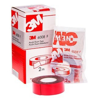 Двухсторонняя клейкая лента  "3М" серая /   6mm x 5m