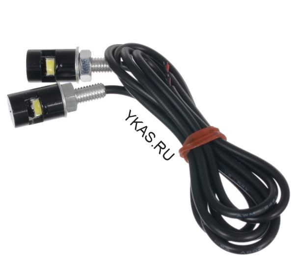 Ходовые огни  SOLAR 1 LED, металл, врезные, 2шт черный