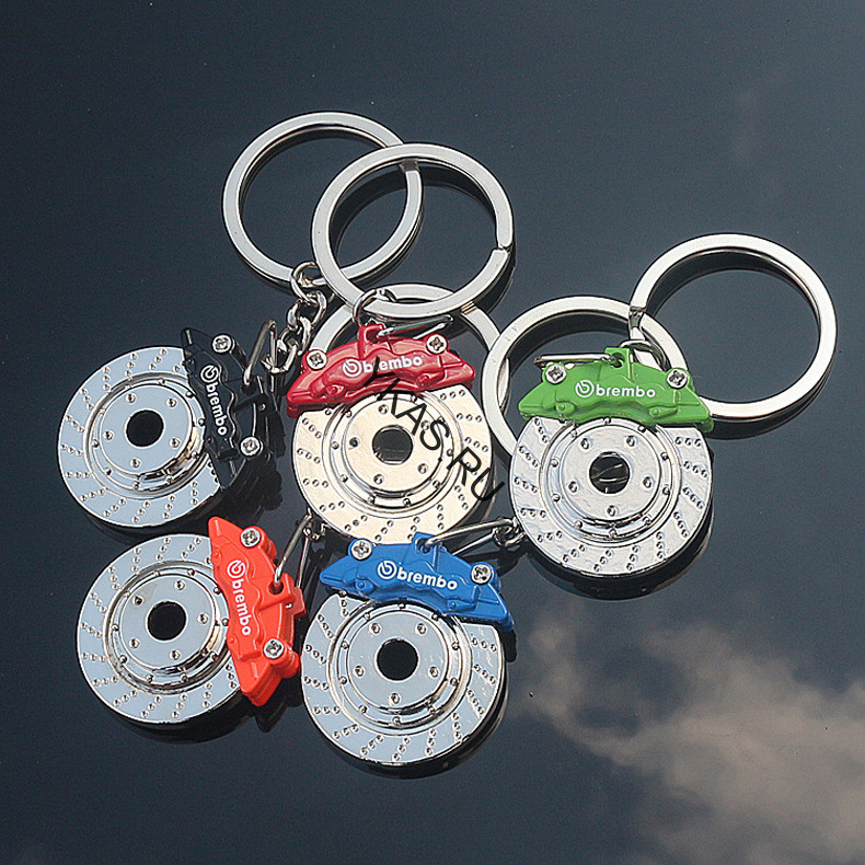 Брелок  "Диск тормозной brembo" красный