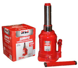 Домкрат гидравл. телескоп 20т. 2х-штоковый  подъем 235-580мм  "RedMark"