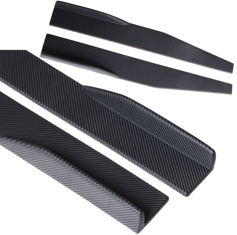 Накладки на пороги  78х10,5х5,5см карбон