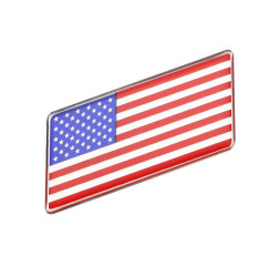 Наклейка 3D   флаг USA (6,3x3см)