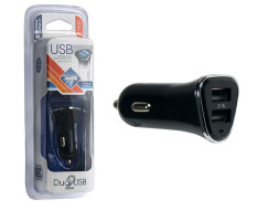 АЗУ  "Nova Bright" + 2 USB-порта, 2100мА, LED индикатор, 12/24В