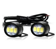 Ходовые огни SOLAR 3 SMD 23*32*23мм линза , металл, врезные, 2шт черный