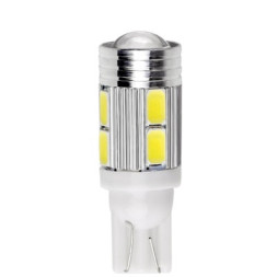 SOLAR Свет-од 12V T10 10 SMD 5630 W5W W2.1x9.5d