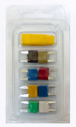 Предохранители флажковые "Nova Bright" MINI MTA с захватом набор 8А-25А  8шт/бокс