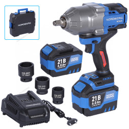 Аккумуляторный гайковерт NORDBERG NE806K-1/2 (1/2", 21В, 1500Нм)