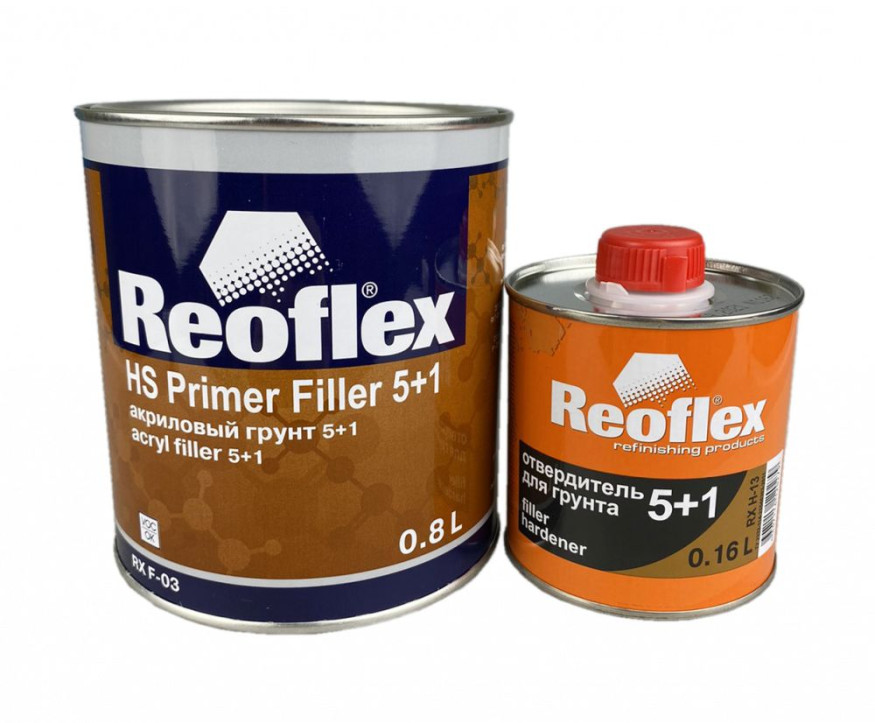 Грунт Reoflex HS Premium Filles 4+1 0,8л.+0,2л. отвердитель, черный