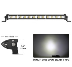 Фара Off Road дальний свет 12 SMD 3030 , 36W, (340х25х48мм)