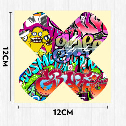 Наклейка "Лейкопластырь"   (12*12см)  №6