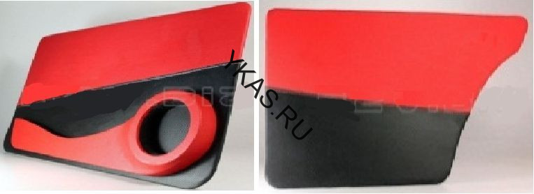 Обшивка двери  LADA 2101-2107  без карманов  (к-кт 4шт) Черный