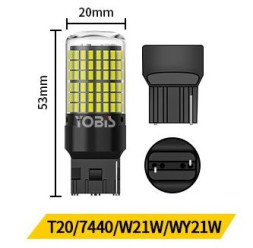 SOLAR Свет-од 12V T20 (1 контакт) 144 SMD желтый (7440)
