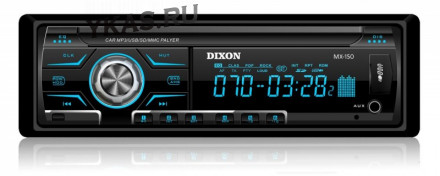 Автомагн.  DIXON MX-150 Black/Blue USB/SD ресивер , 4х45 Вт
