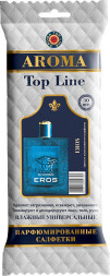 Парфюмированные салфетки  большие  AROMA Top Line   Versace Eros Woman  (упак.30шт)